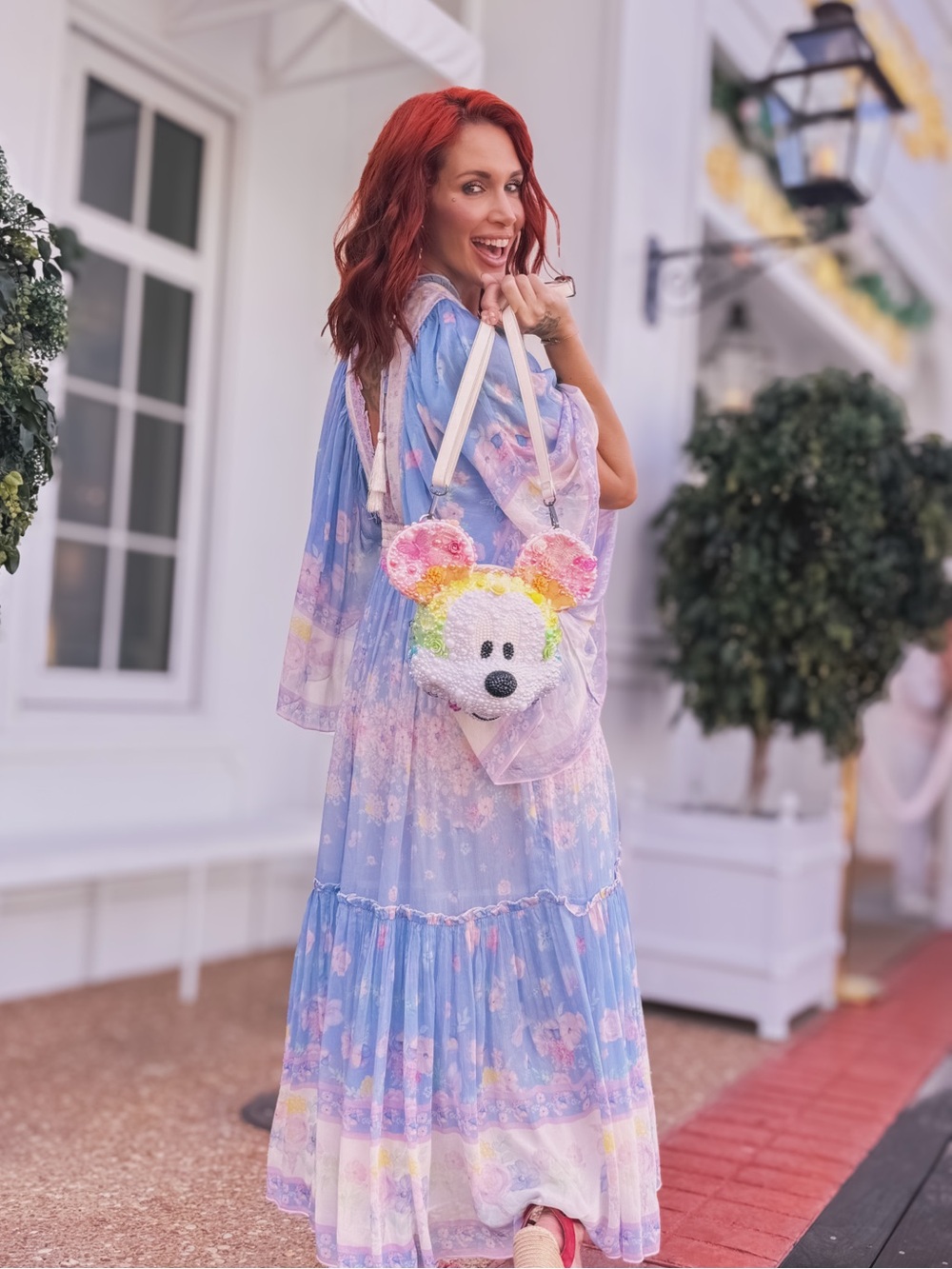 Fillyboo Angel Maxi Dress in Flowerbomb Iris - Picture 6 of 7